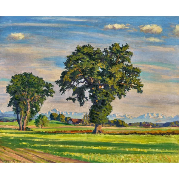 Waldemar Fink — "Eichen bei Wittigkofen".