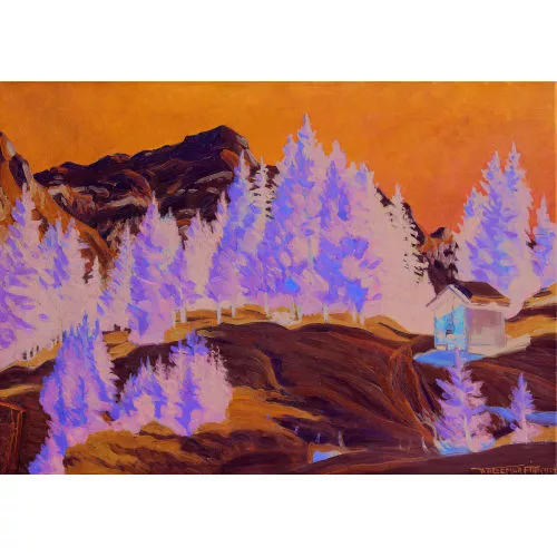 Waldemar Fink — "Wintertag bei Wengen".