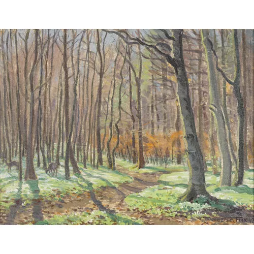 Waldemar Fink — "Frühling im Wald".