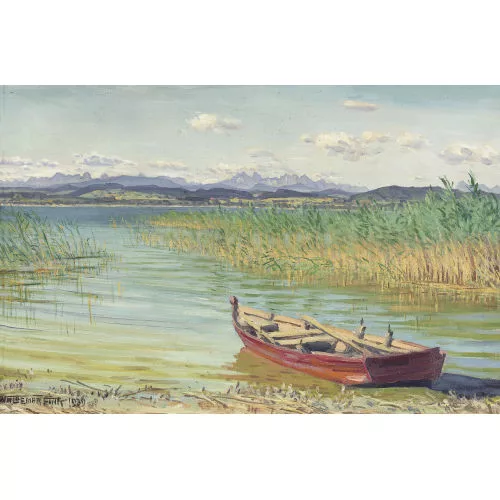 Waldemar Fink — "Föhntag am Murtensee".