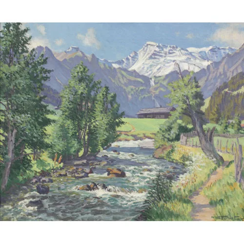 Waldemar Fink — "Sommertag an der Engstligen".