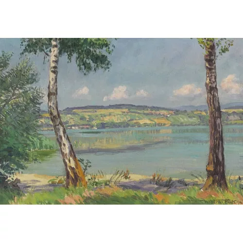 Waldemar Fink — "Sommertag am Murtensee".