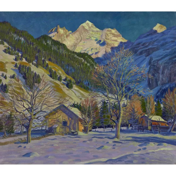 Waldemar Fink — "Erster Schnee bei Kandersteg".