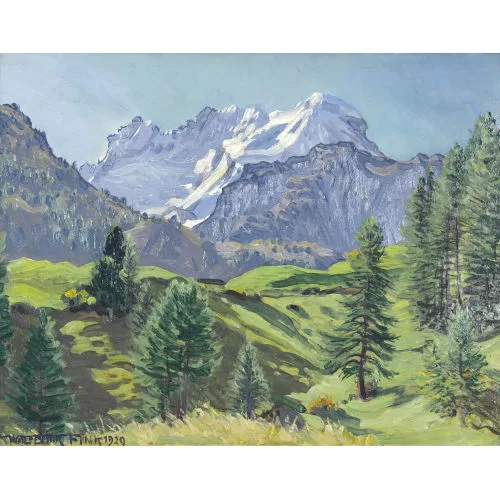 Waldemar Fink — "Sommermorgen bei Zermatt".