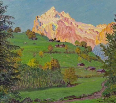 Sonnenuntergang bei Grindelwald, 1924