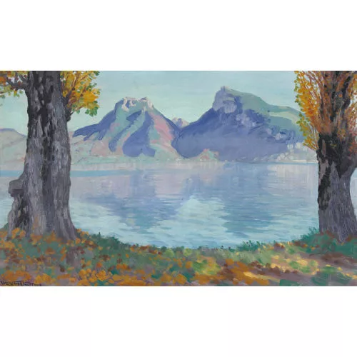 Waldemar Fink — "Herbstmorgen am Thunersee".