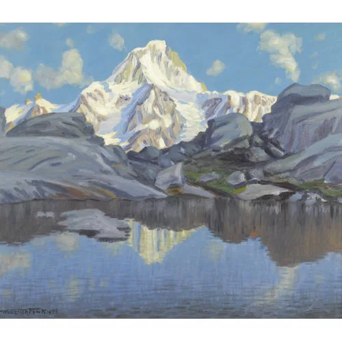 Waldemar Fink — "Bietschhorn mit Bergsee".