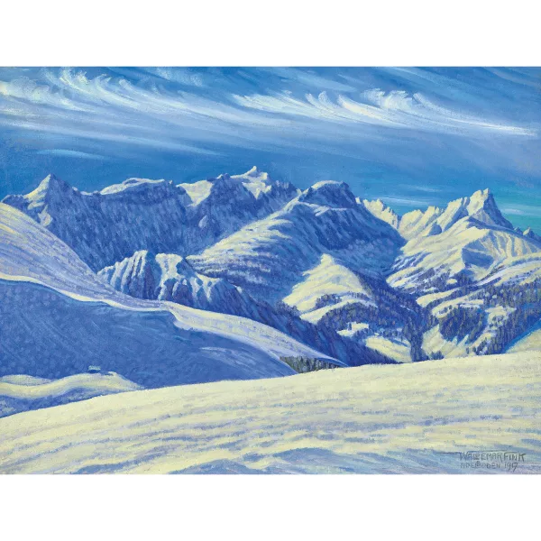 Waldemar Fink — "Wildhornkette in Föhnstimmung".