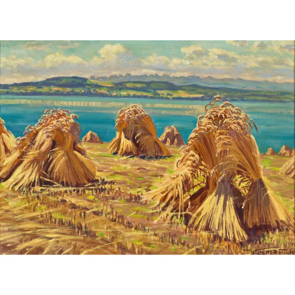 Waldemar Fink — "Garben am Murtensee".