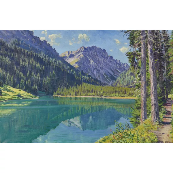 Waldemar Fink — "Septembermorgen am Iselsee, Arosa".