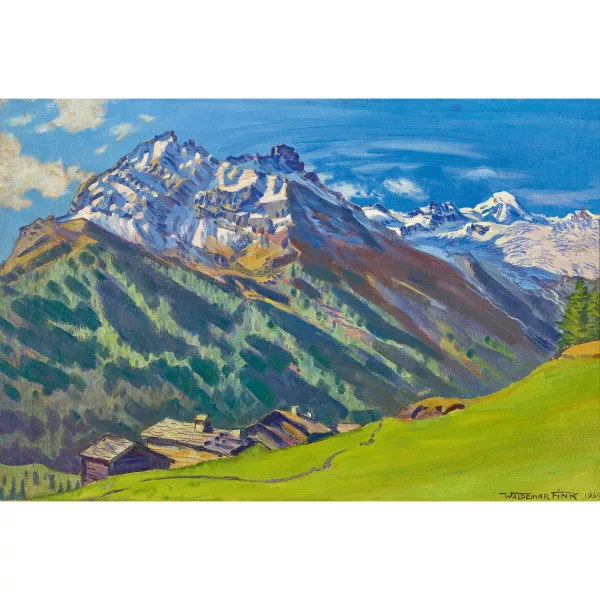 Waldemar Fink — Sommerliche Walliser Bergpartie bei Saas-Fee.
