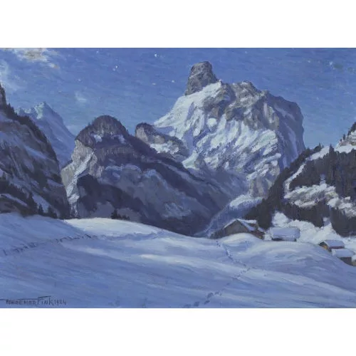Waldemar Fink — "Mondnacht bei Kandersteg".
