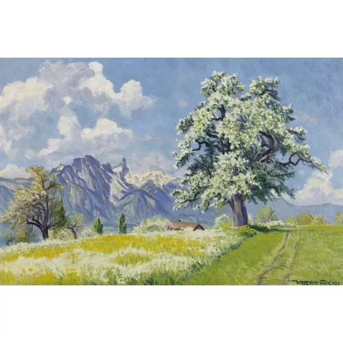 Waldemar Fink — "Blühender Birnbaum".