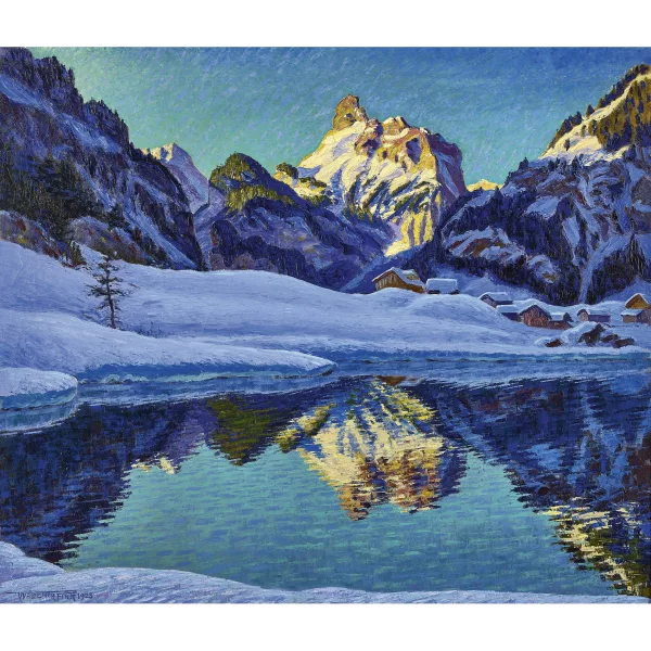 Waldemar Fink — "Wintermorgen bei Kandersteg".
