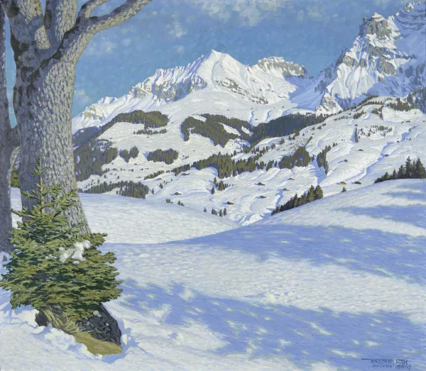 Waldemar Fink — "Wintertag im Bergland".