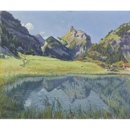 Waldemar Fink — "Herbstmorgen bei Kandersteg".