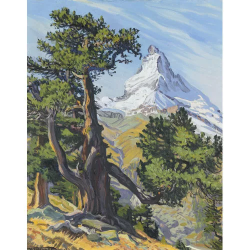 Waldemar Fink — "Arve mit Matterhorn".