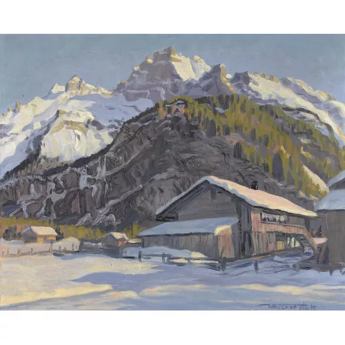Waldemar Fink — "Winternachmittag bei Kandersteg".