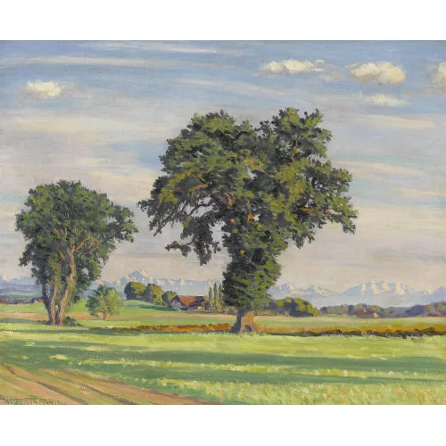 Waldemar Fink — "Eichen bei Wittigkofen, Bern".