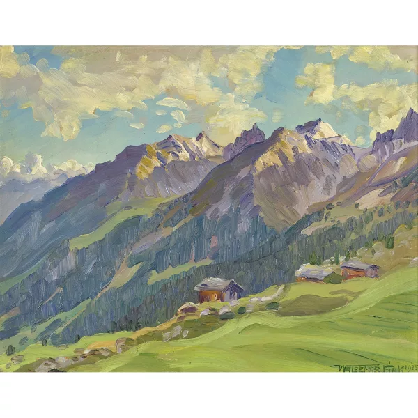 Waldemar Fink — "Abend auf Hockenalp".