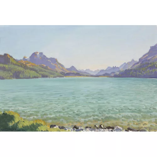 Waldemar Fink — "Spätnachmittag am Silvaplanasee".