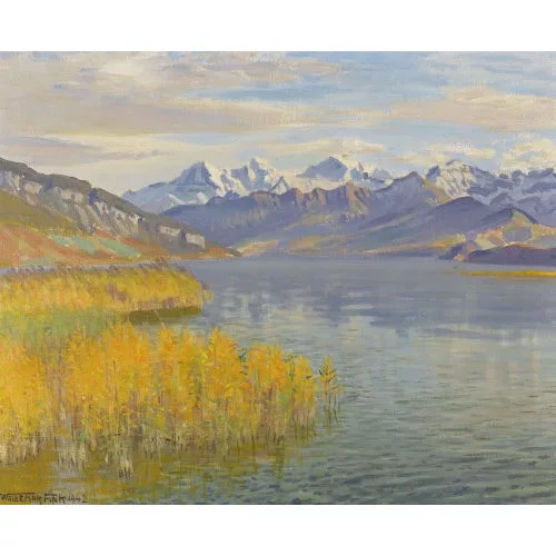 Waldemar Fink — "Herbststimmung am Thunersee".