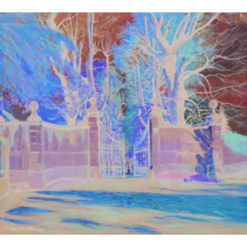 Waldemar Fink — Prächtiger Parkeingang im Herbst.