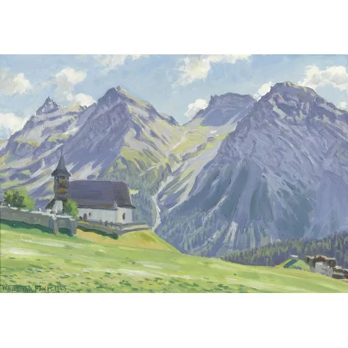 Waldemar Fink — "Spätsommermorgen bei Innerarosa".