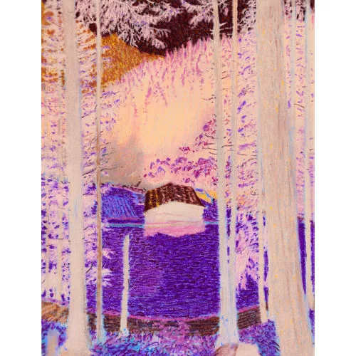 Waldemar Fink — "Waldlichtung bei Adelboden".