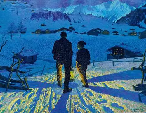 FINK, WALDEMAR — Evening in Adelboden. 1913. — Koller Auktionen