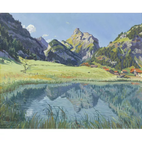 Waldemar Fink — "Herbstmorgen bei Kandersteg".