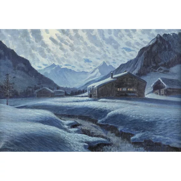 Waldemar Fink — "Mondnacht bei Gstaad".