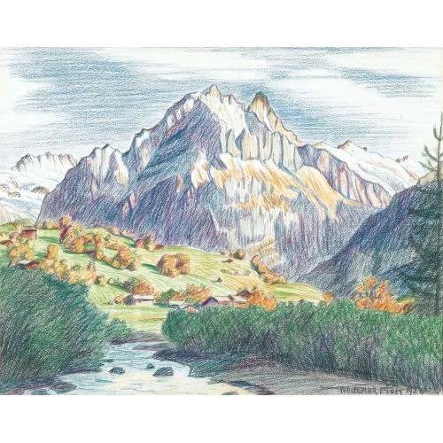 Waldemar Fink — "Herbst in Grindelwald".