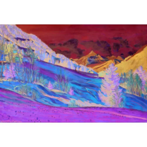 Waldemar Fink — "Aprilvorabend bei Gstaad".