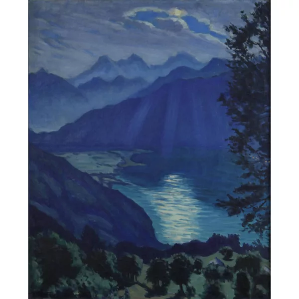 Waldemar Fink — "Mondnacht auf Beatenberg".