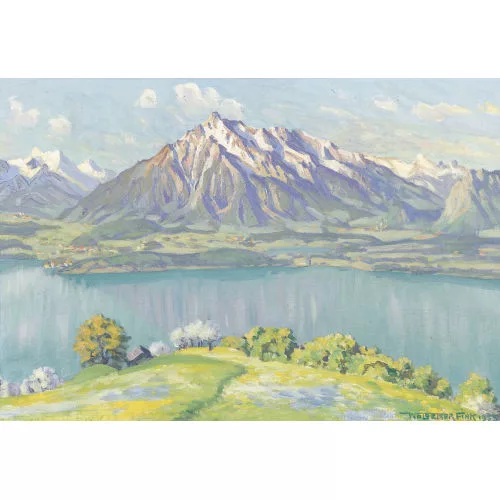 Waldemar Fink — "Frühling am Thunersee".