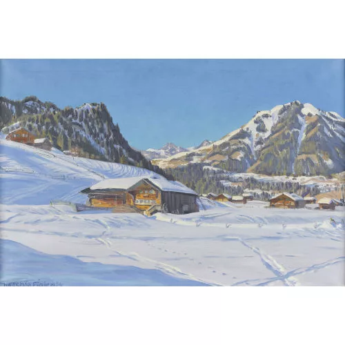 Waldemar Fink — "Wintersonntag bei Saanen".