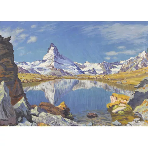 Waldemar Fink — "Herbsttag am Stellisee".