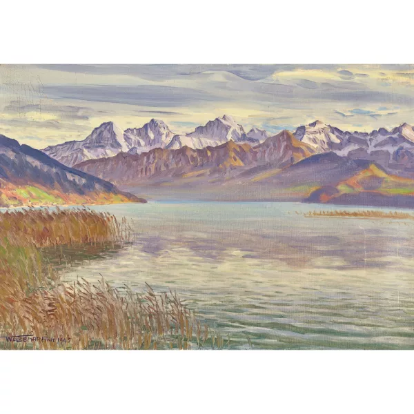 Waldemar Fink — "Novemberstimmung bei Dürrenstetten am Thunersee".