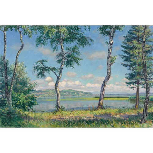 Waldemar Fink — "Sommertag am Murtensee".