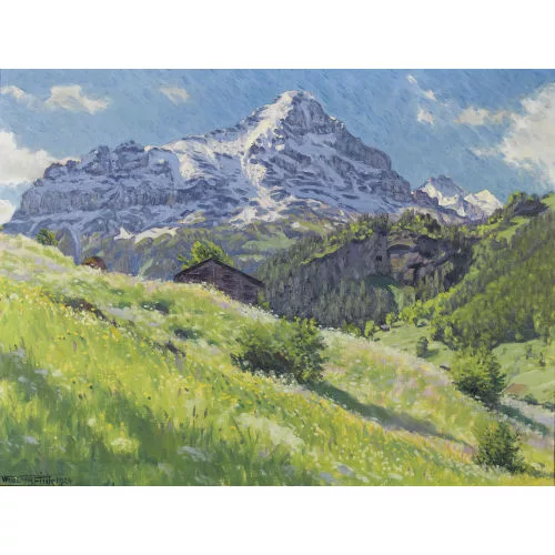 Waldemar Fink — "Morgenstimmung bei Grindelwald".