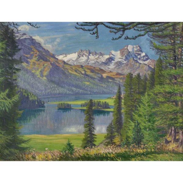Waldemar Fink — "Bei Silvaplana. Morgenstimmung".