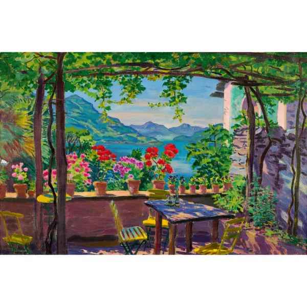 Waldemar Fink — "Wirtschaftsgarten zu Porto-Ronco, Tessin".