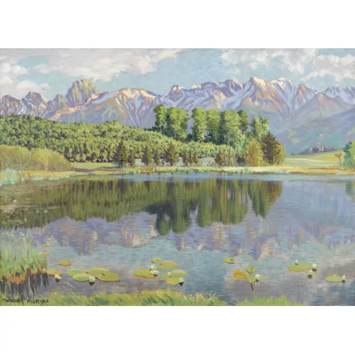 Waldemar Fink — "Junivorabend am Gerzensee".