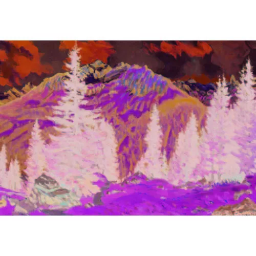 Waldemar Fink — "Landschaft bei Wengen".
