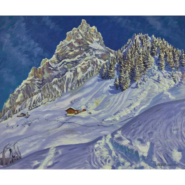 Waldemar Fink — "Kandersteg im Winter".