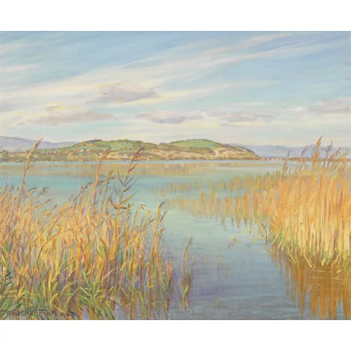 Waldemar Fink — "Oktobertag am Murtensee".
