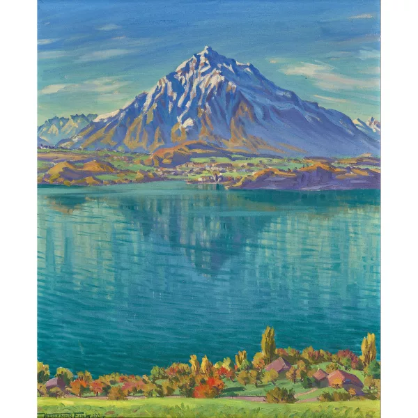Waldemar Fink — "Herbst bei Sigriswil mit Niesen".
