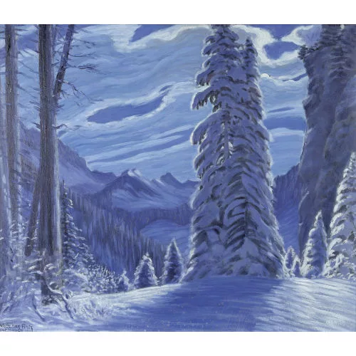 Waldemar Fink — "Mondnacht bei Adelboden".