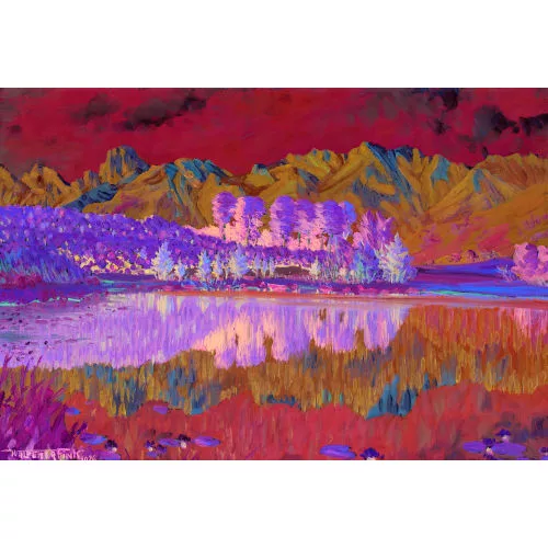 Waldemar Fink — "Vorabend am Gerzensee".